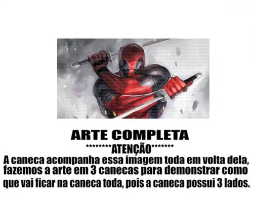 Caneca Polímero Deadpool Personalizada