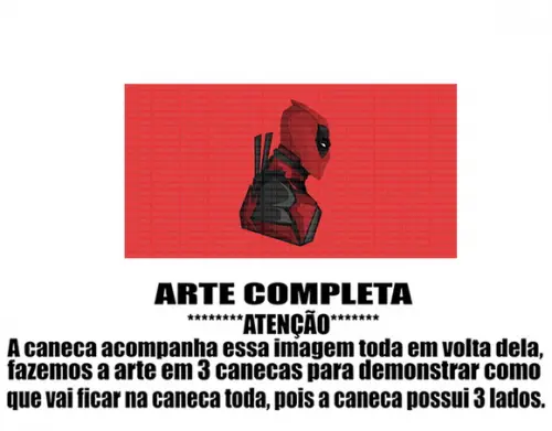 Caneca Polímero Deadpool Personalizada