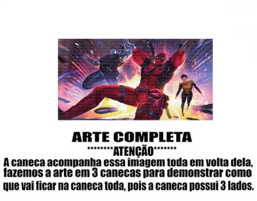 Caneca Polímero Deadpool Personalizada