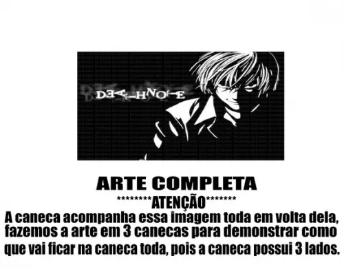 Caneca Polímero Death Note Personalizada