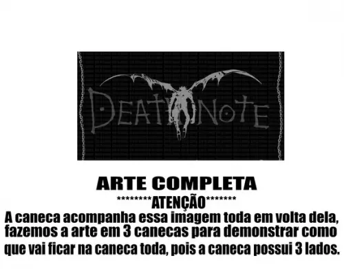 Caneca Polímero Death Note Personalizada