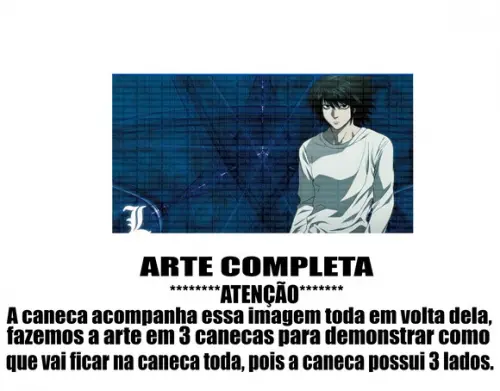 Caneca Polímero Death Note Personalizada