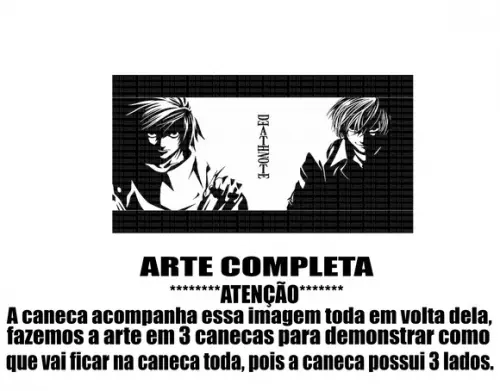 Caneca Polímero Death Note Personalizada