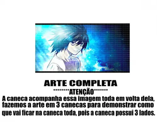Caneca Polímero Death Note Personalizada