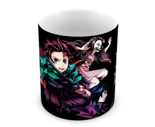 Caneca Polímero Demon Slayer Nome Personalizada