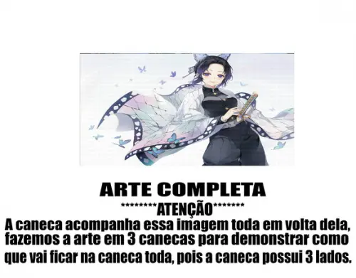 Caneca Polímero Demon Slayer Personalizada