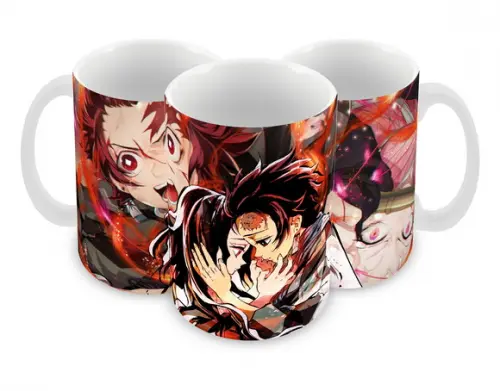 Caneca Polímero Demon Slayer Personalizada