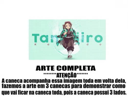 Caneca Polímero Demon Slayer Personalizada