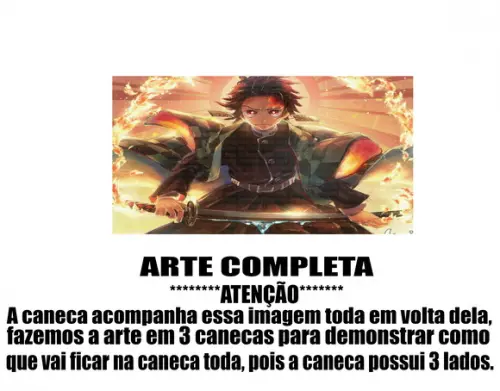 Caneca Polímero Demon Slayer Personalizada