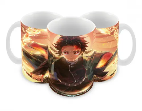 Caneca Polímero Demon Slayer Personalizada