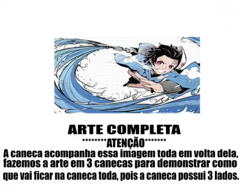 Caneca Polímero Demon Slayer Personalizada