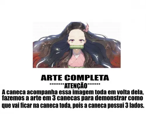 Caneca Polímero Demon Slayer Personalizada