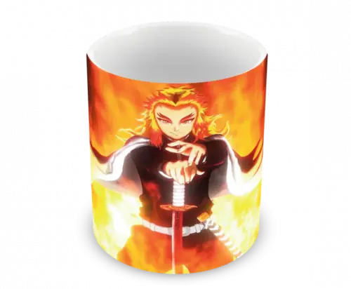 Caneca Polímero Demon Slayer Rengoku Personalizada