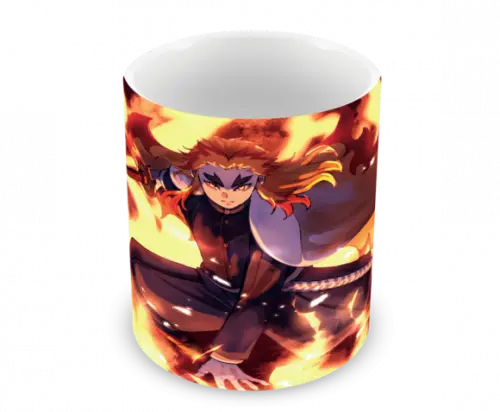 Caneca Polímero Demon Slayer Rengoku Personalizada