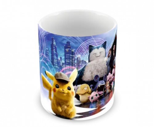 Caneca Polímero Detetive Pikachu Personalizada