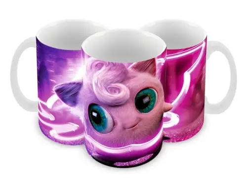 Caneca Polímero Detetive Pikachu Personalizada