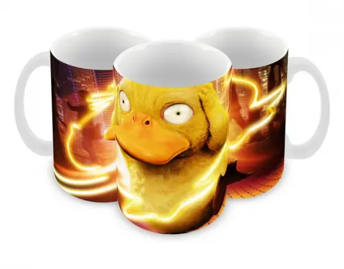 Caneca Polímero Detetive Pikachu Personalizada