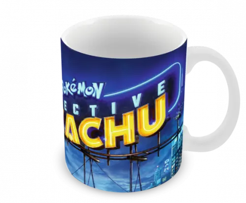 Caneca Polímero Detetive Pikachu Personalizada