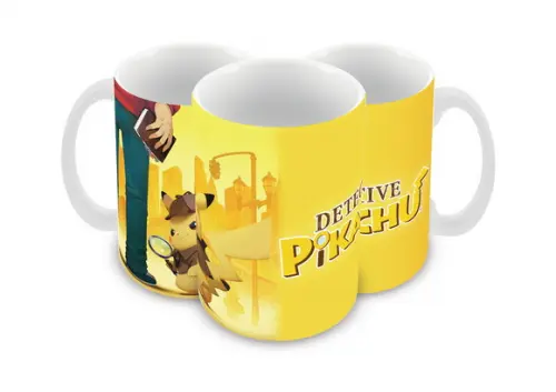 Caneca Polímero Detetive Pikachu Personalizada