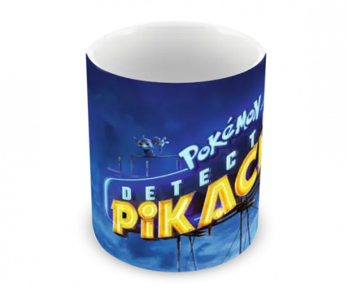 Caneca Polímero Detetive Pikachu Personalizada