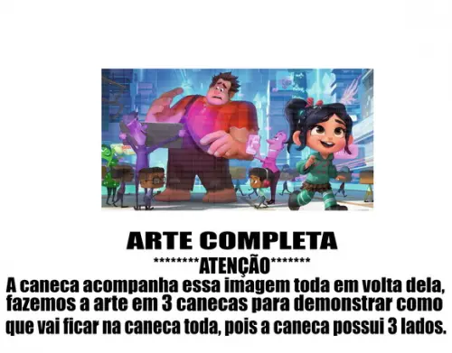 Caneca Polímero Detona Ralph Personalizada