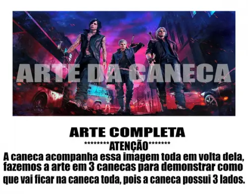 Caneca Polímero Devil May Cry 5 Personalizada