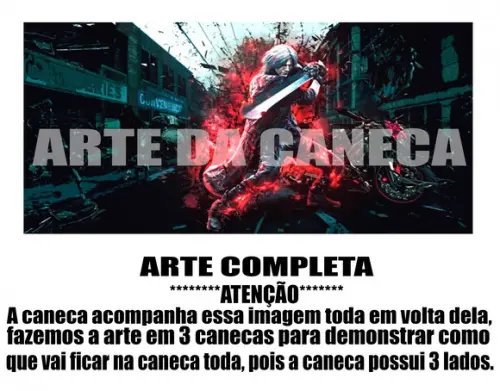 Caneca Polímero Devil May Cry 5 Personalizada