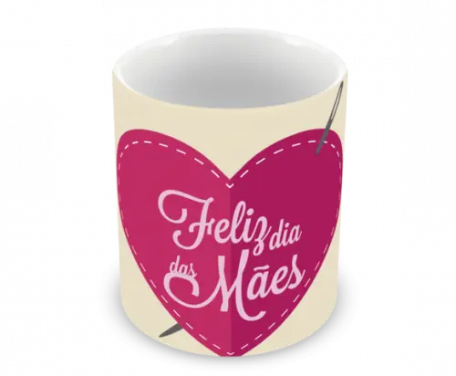 Caneca Polímero Dia das Mães Personalizada