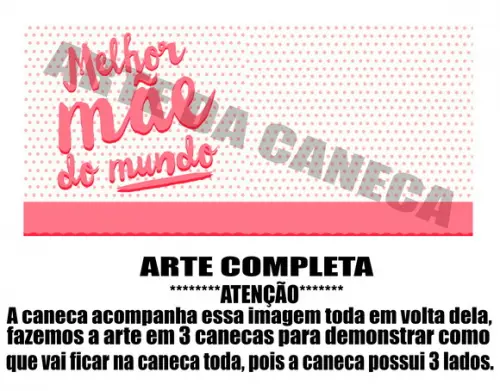 Caneca Polímero Dia das Mães Personalizada