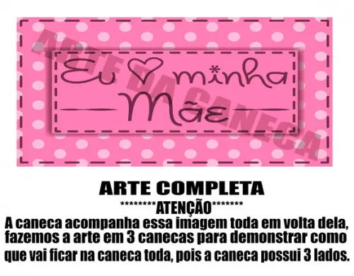 Caneca Polímero Dia das Mães Personalizada