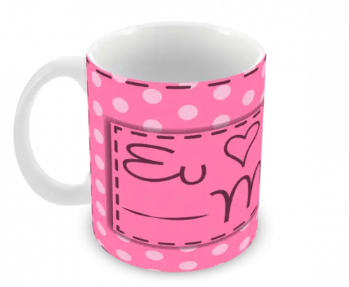 Caneca Polímero Dia das Mães Personalizada