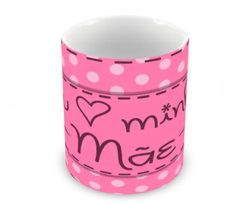 Caneca Polímero Dia das Mães Personalizada