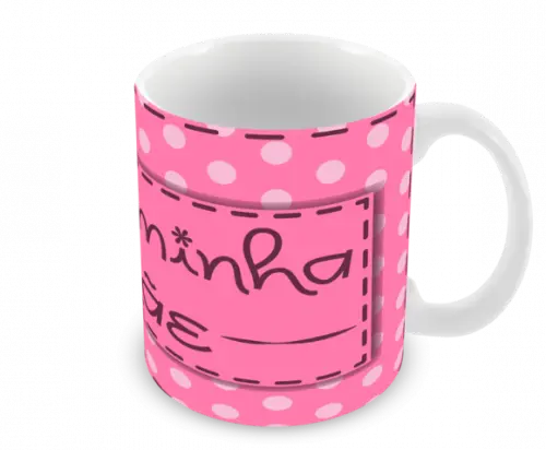 Caneca Polímero Dia das Mães Personalizada