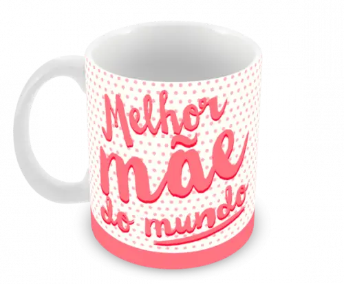 Caneca Polímero Dia das Mães Personalizada
