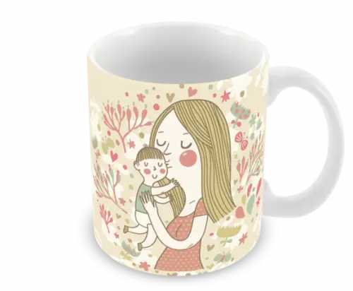 Caneca Polímero Dia das Mães Personalizada