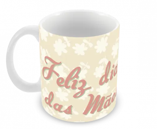 Caneca Polímero Dia das Mães Personalizada