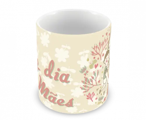 Caneca Polímero Dia das Mães Personalizada