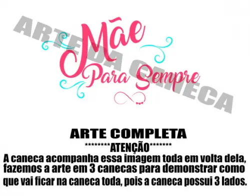 Caneca Polímero Dia das Mães Personalizada