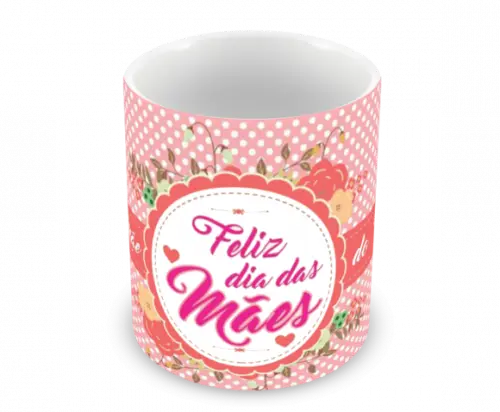 Caneca Polímero Dia das Mães Personalizada