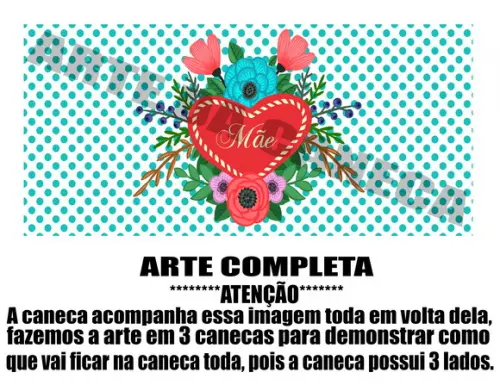 Caneca Polímero Dia das Mães Personalizada