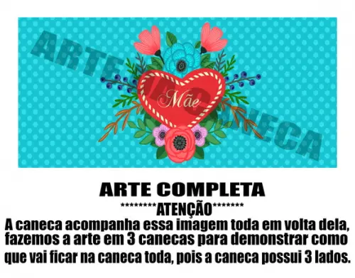 Caneca Polímero Dia das Mães Personalizada