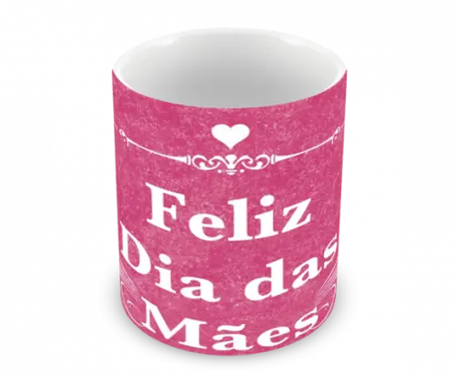 Caneca Polímero Dia das Mães Personalizada