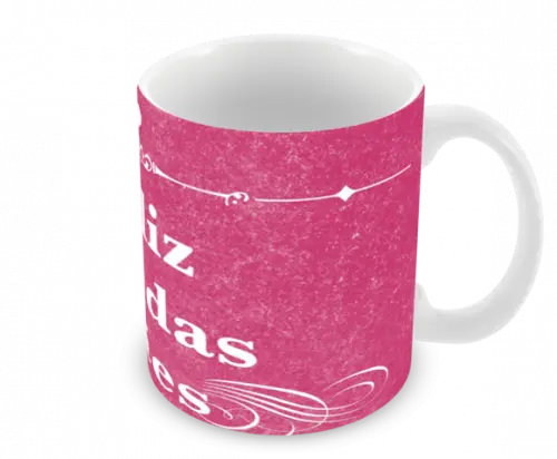 Caneca Polímero Dia das Mães Personalizada