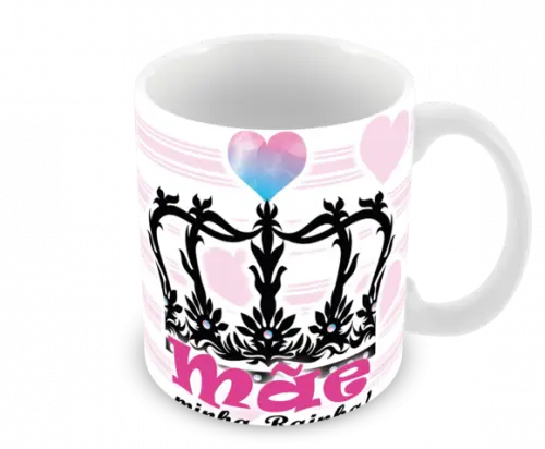 Caneca Polímero Dia das Mães Personalizada