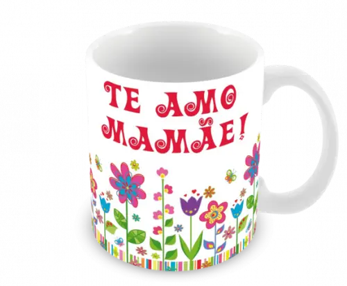 Caneca Polímero Dia das Mães Personalizada