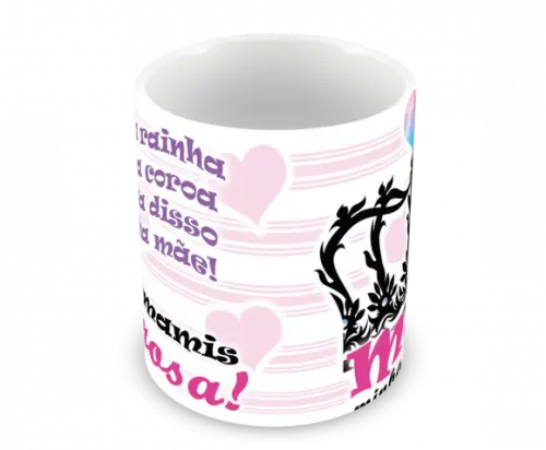 Caneca Polímero Dia das Mães Personalizada
