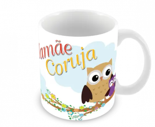 Caneca Polímero Dia das Mães Personalizada