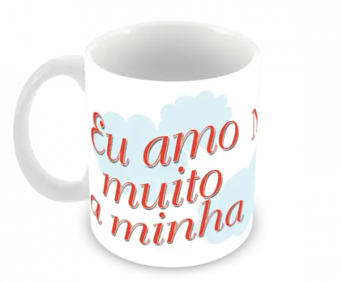 Caneca Polímero Dia das Mães Personalizada