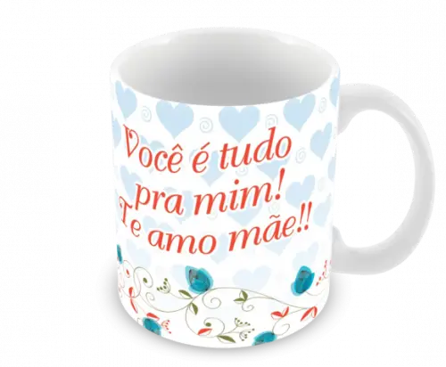 Caneca Polímero Dia das Mães Personalizada
