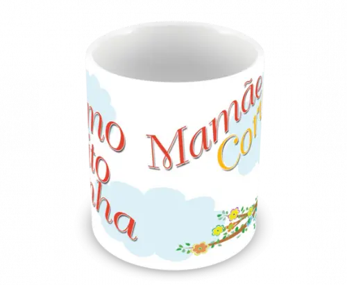 Caneca Polímero Dia das Mães Personalizada